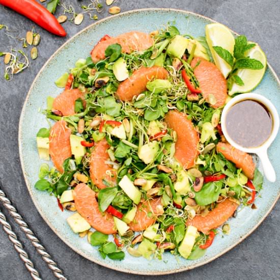 Grapefruit & Avocado Salad