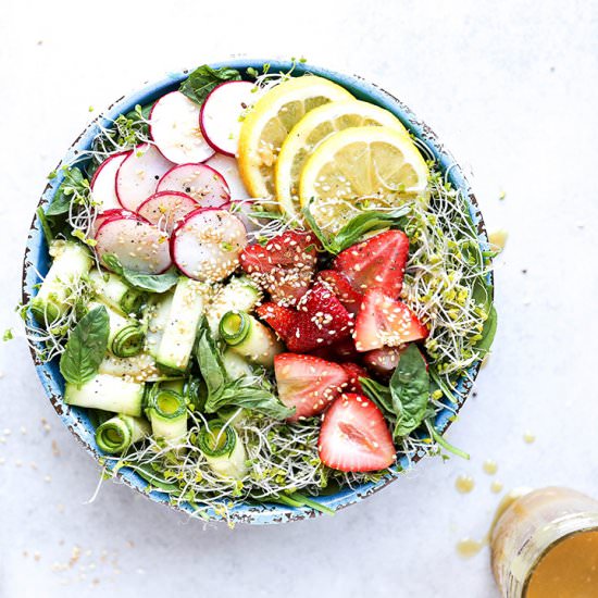 Honey-Miso Summer Salad Bowls
