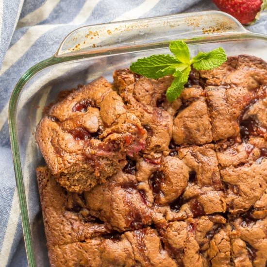 Healthy Strawberry Brownies