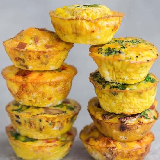 Broccoli and Cheese Egg Muffins