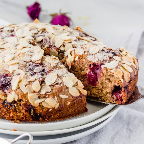 Vegan Cherry-Almond Cake