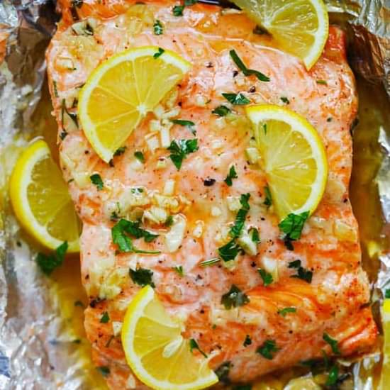 Honey Garlic Butter Salmon