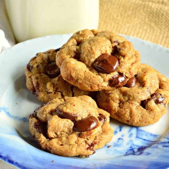 Peanut Butter Choco Chip Cookies