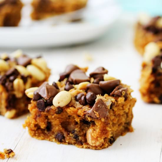 Peanut Butter Chocolate Chip Blondies