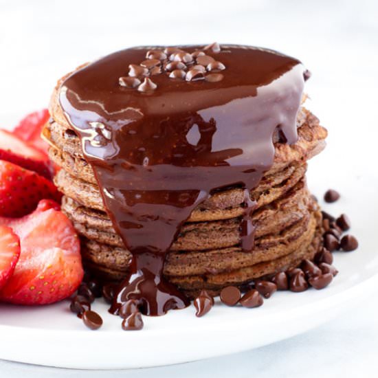 Chocolate Coconut Flour Pancakes
