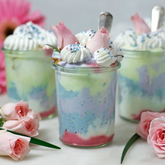 Rainbow Protein Smoothie Parfaits