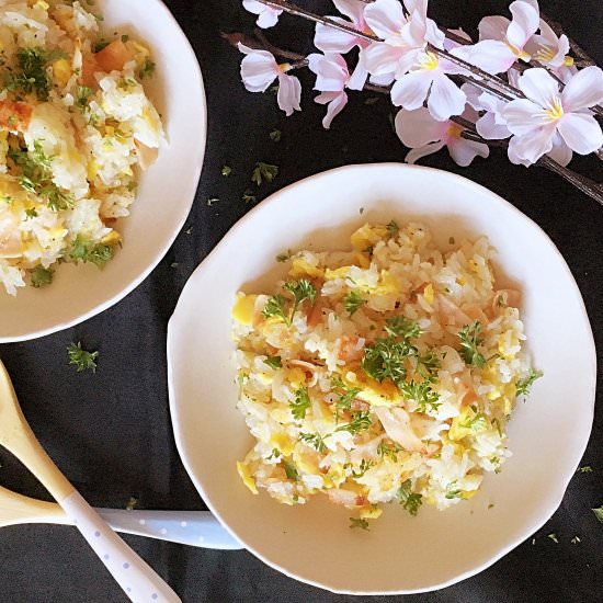 Egg and Ham Fried Rice