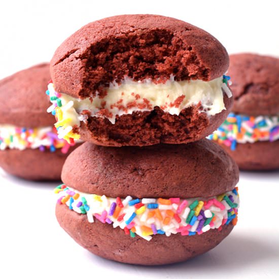 Red Velvet Whoopie Pies