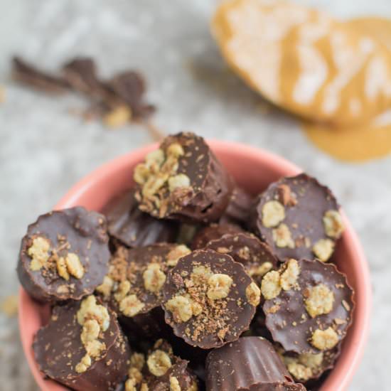 Healthy Crispy Peanut Butter Cups