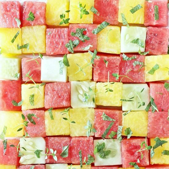 Watermelon Cucumber Salad