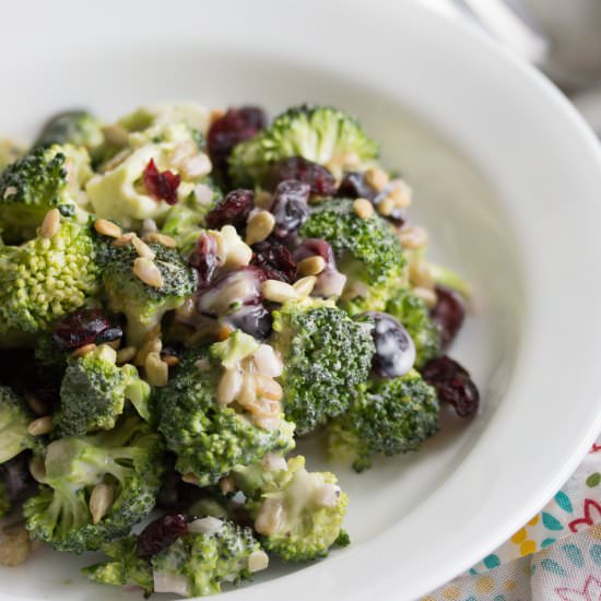 Broccoli Salad with Cranberries