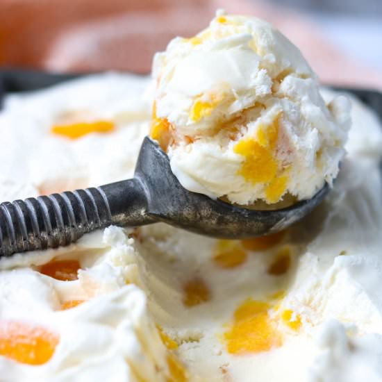 No Churn Mango Ice Cream