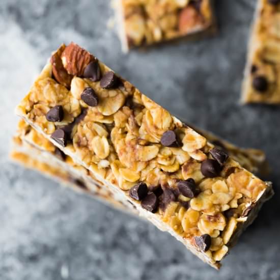 Chewy Peanut Butter Granola Bars