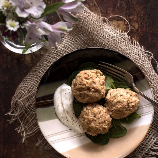 Baked Tuna and Cauliflower Meatball