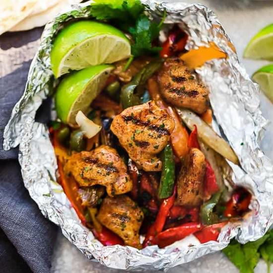Chicken Fajita Foil Packets
