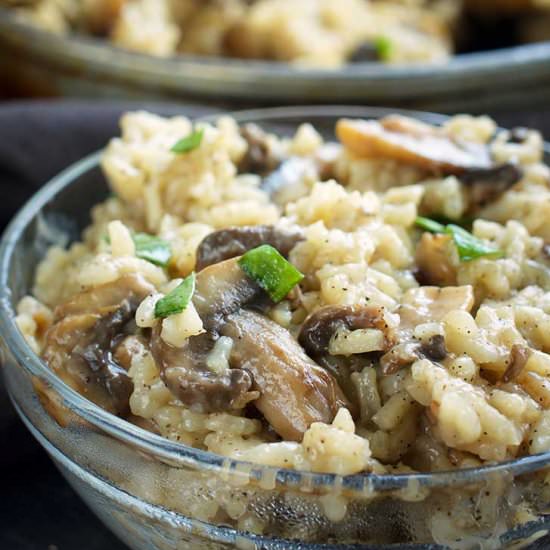 Vegan Mushroom Risotto