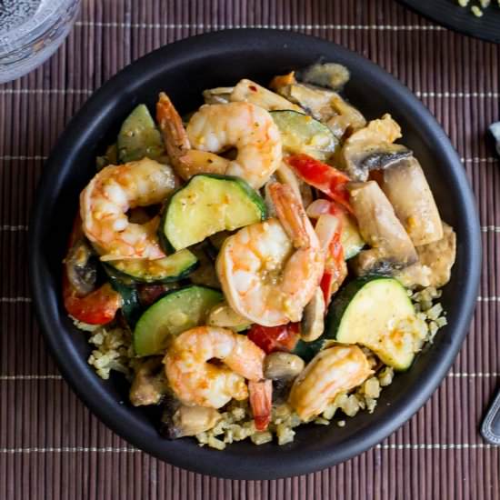 Peanut Thai Shrimp
