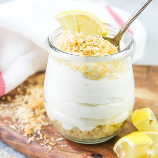 Lemon Cheesecake Jars