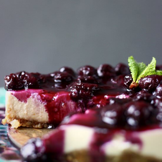 Vegan Blueberry Cheesecake