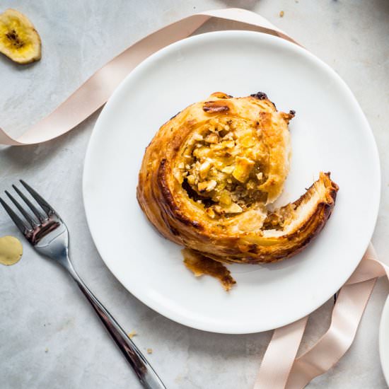 Banana Dulce de Leche Danishes