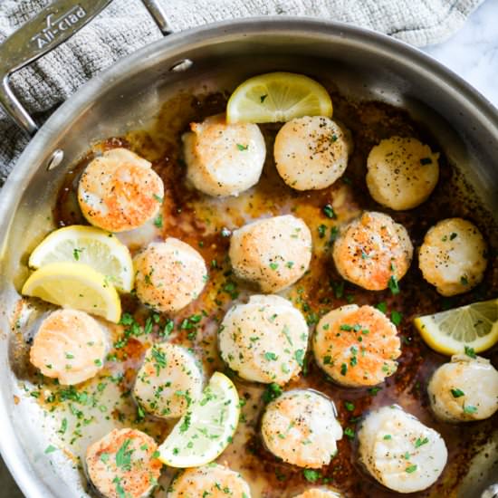 Easy Seared Scallops