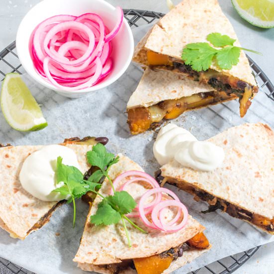 Cheesy Pumpkin Quesadillas