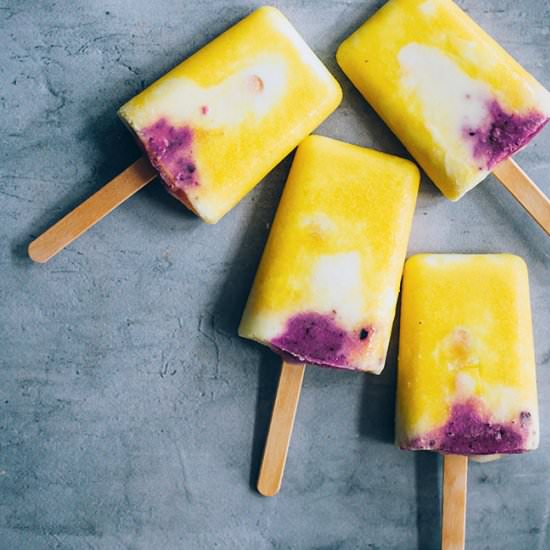 Mango Ice-Cream Pops
