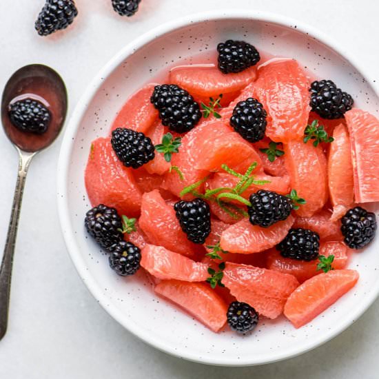 Pickled Blackberry and Grapefruit