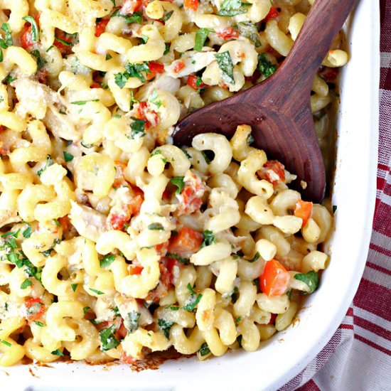 Tuscan Chicken Pasta Bake