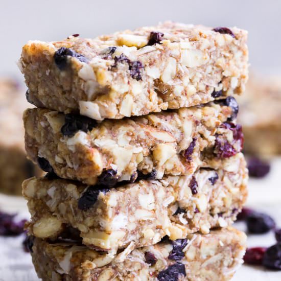 Cherry Berry Paleo Granola Bars