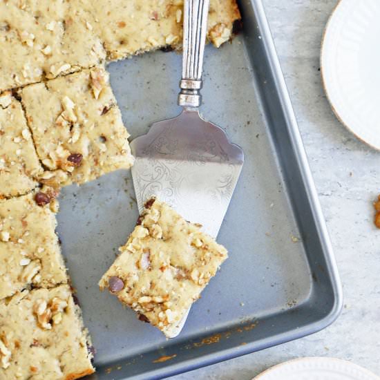 Chocolate Chip Banana Sheet Cake