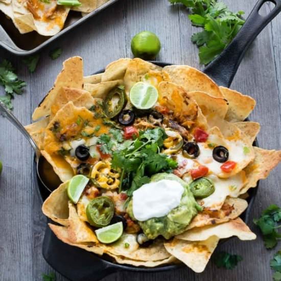 Sriracha Honey Chicken Nachos
