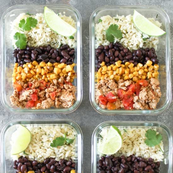 Turkey Burrito Bowls
