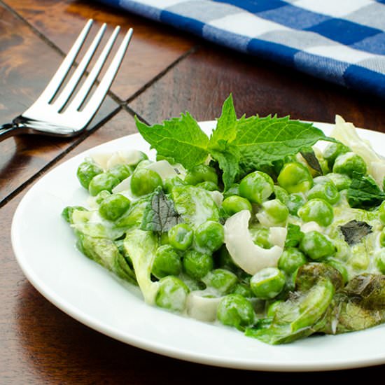 French-Style Braised Lettuce & Peas