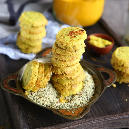 Turmeric Hemp Seed Shortbreads
