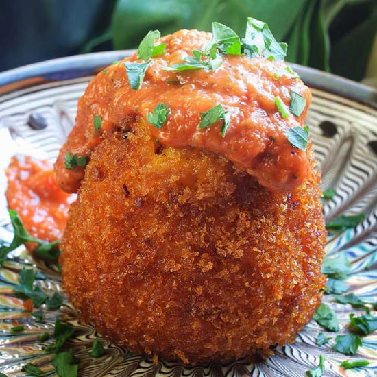 Vegan Arancini / Fried Rice Balls