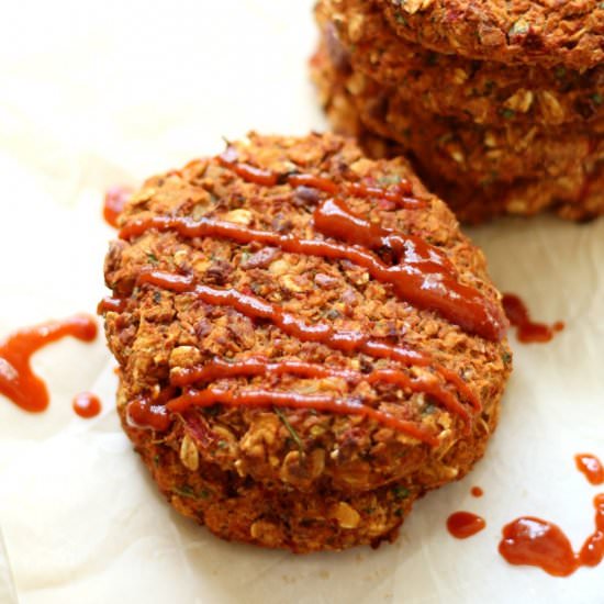Spicy Celeriac Pinto Bean Burgers