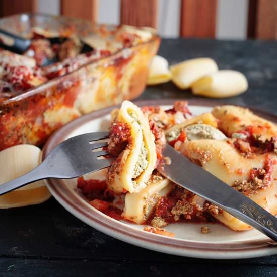 Vegan Stuffed Pasta Casserole