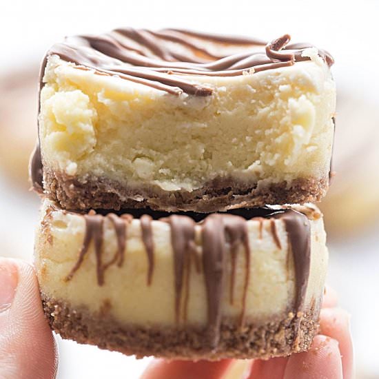 Mini Chocolate Topped Cheesecakes
