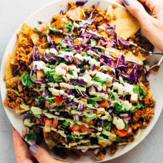Vegan Loaded Nachos