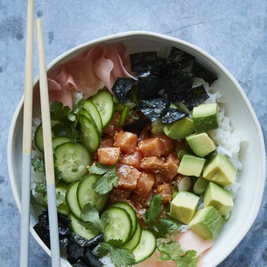Spicy Salmon Sushi Bowl