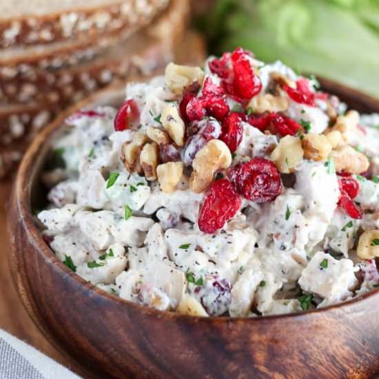 Cranberry Walnut Chicken Salad