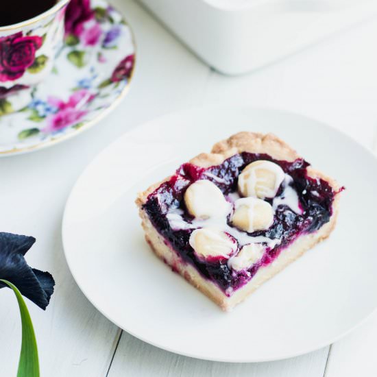 Blueberry Shortbread Bars