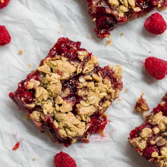 Gluten-Free Raspberry Crumb Bars