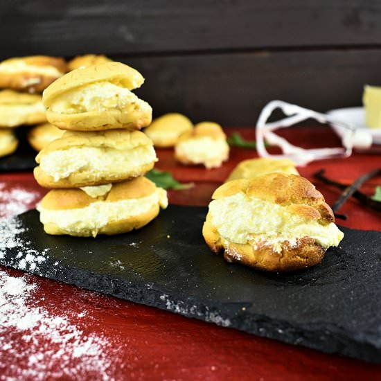 Homemade Vanilla Profiteroles