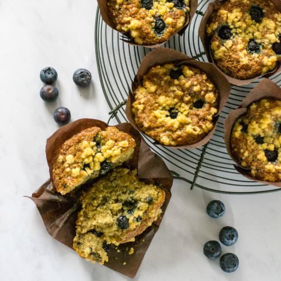 Easy Vegan Blueberry Muffins