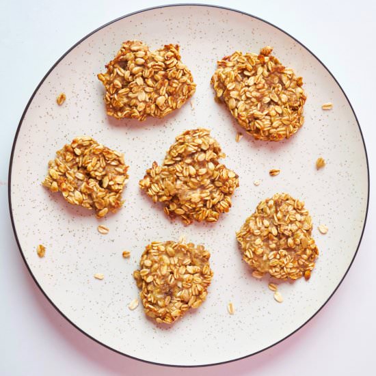 4-Ingredients Banana Oat Cookies