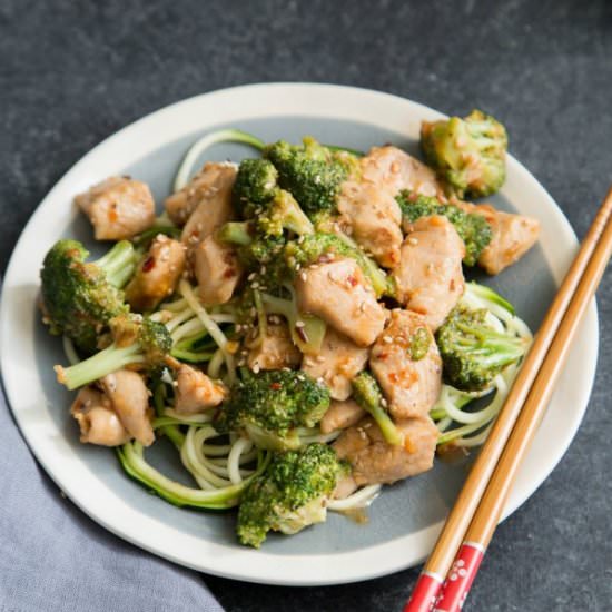 Low Carb Sesame Chicken & Broccoli