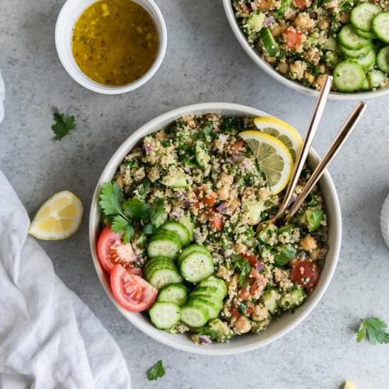 Quinoa Chickpea Tabbouleh Salad