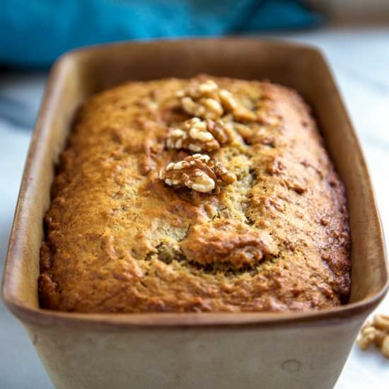 Walnut Brown Butter Banana Bread